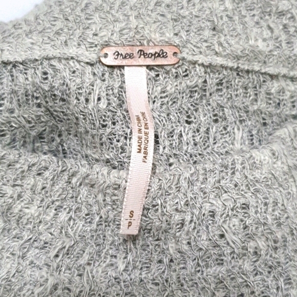 Free People Blended Linen Asymmetrical Knitted Pullover - Picture 4 of 7